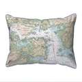 Betsy Drake Betsy Drake ZP13283PH 20 x 24 in. Portsmouth Harbor; NH Nautical Map Extra Large Zippered Indoor & Outdoor Pillow ZP13283PH